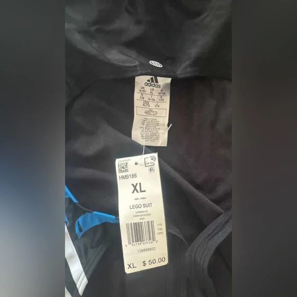 Adidas x Lego EXCLUSIVE Girl's One Piece Swimsuit - Picture 6 of 6